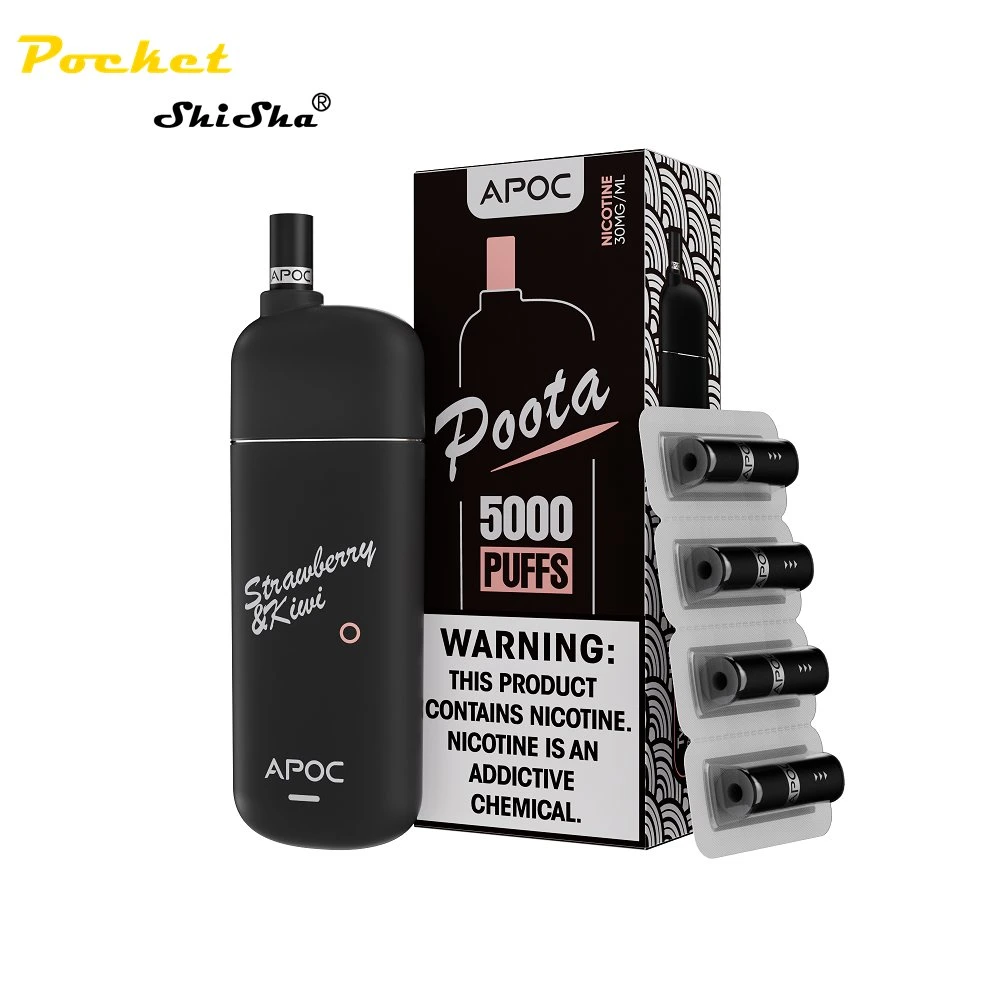5000puffs Factory Price Directly 0 /2% / 5% Nicotine Salt Disposable Vape Apoc