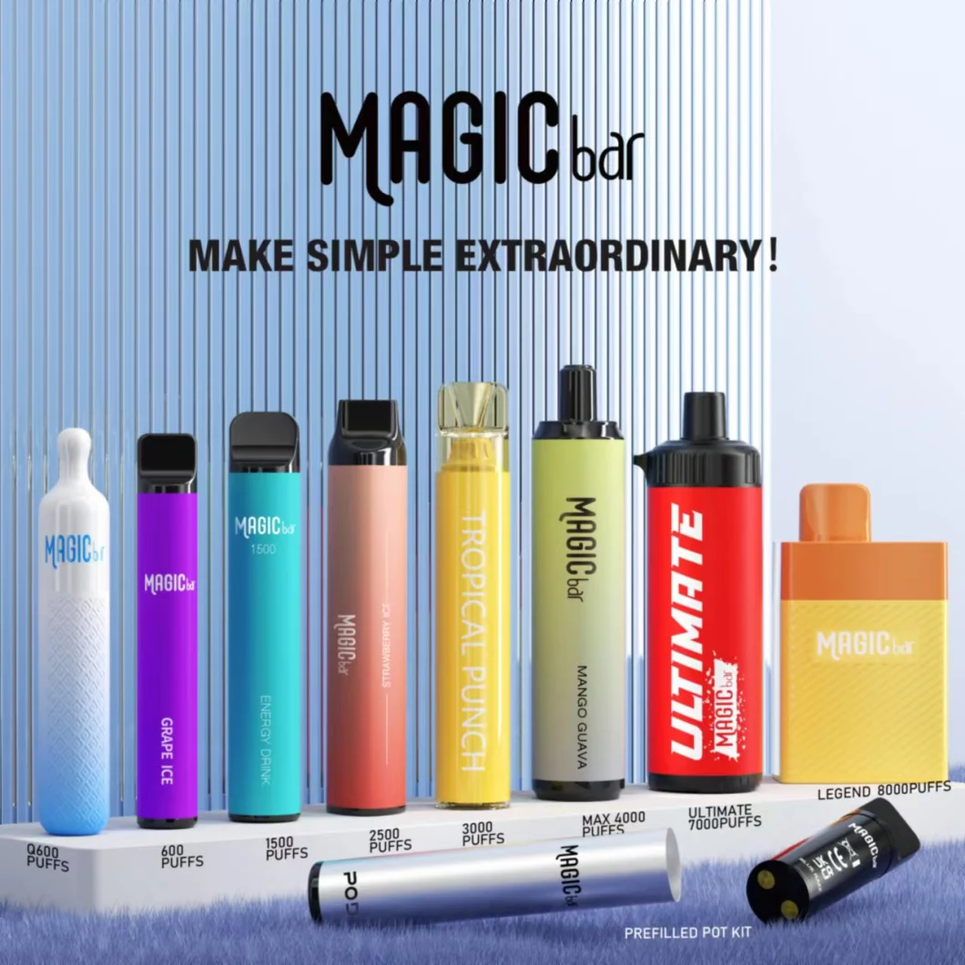 Original Magic Bar Low Price Fast Shipping 15ml 8000puffs Rechargeable Disposable E-Cigarettes Vape