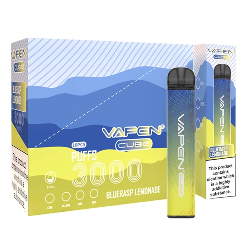 Vapen Cube Vasy 3000puffs Disposable Pod with Nicotine 0mg 20mg Hot Selling in UK Vape