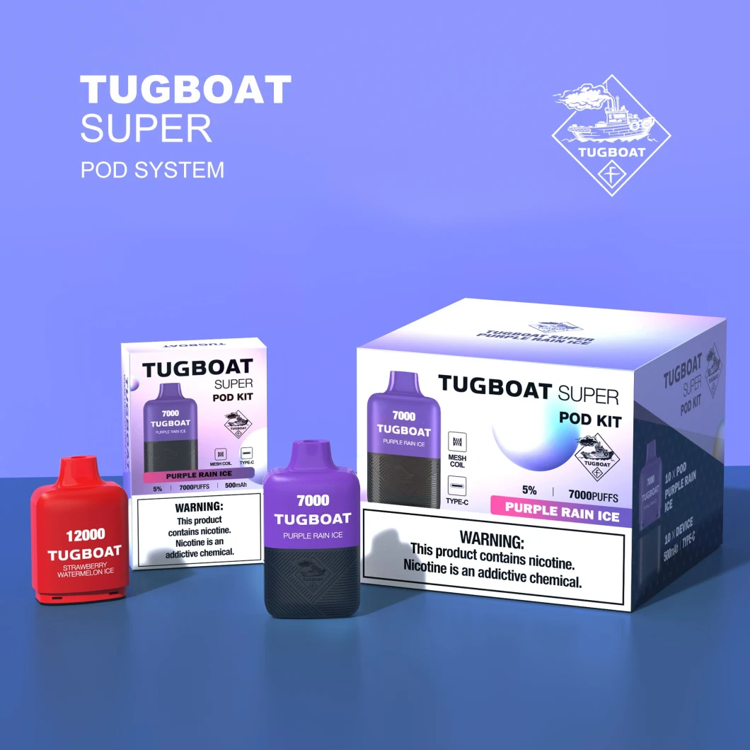 Factory Wholesale Tugboat Super 12000puffs Disposable Vape Manufacturers