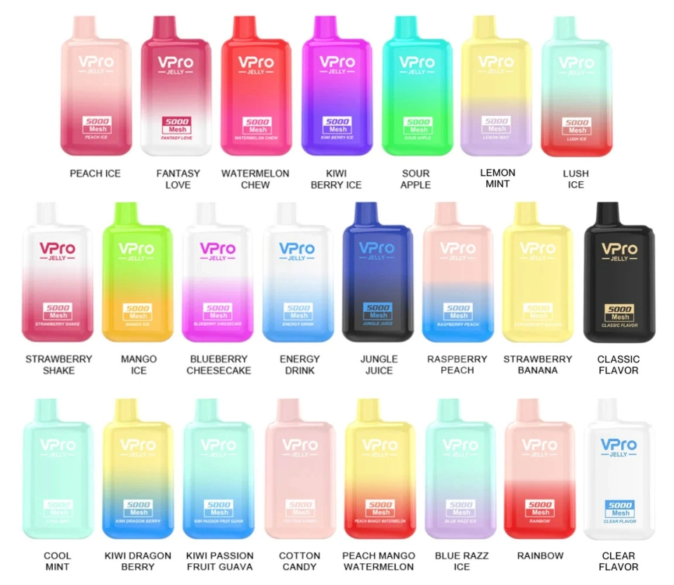 5000 Puffs 3D Paint 5% Nicotine 16ml Prefilled E Juice 1200mAh Rechargeable Battery Vpro Jelly Disposable Pod Device Vape