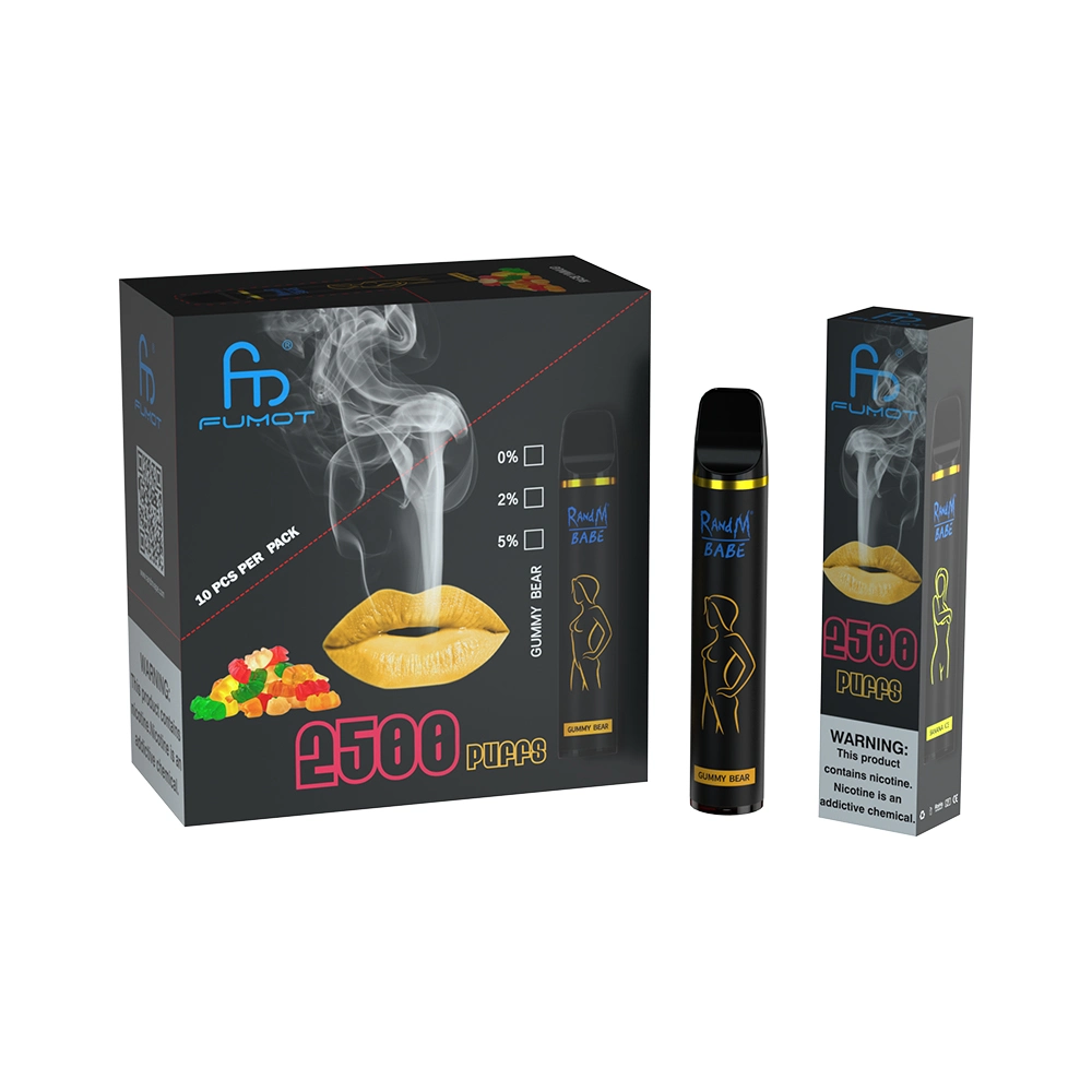 Fast Shipping Wholesale Disposable Mesh Vape 2500puffs Randm Babe with Sexy Graffiti Design
