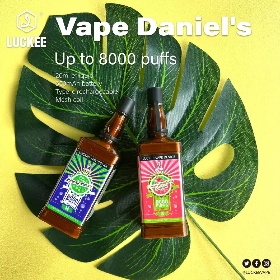 Wholesale Disposable Luckee Vape Daniel&prime; S 8000puffs with CE and FDA