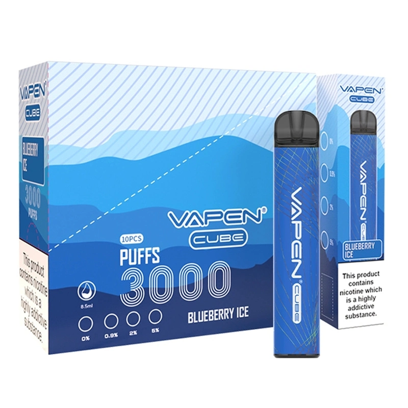 Vapen Cube Vasy 3000puffs Disposable Pod with Nicotine 0mg 20mg Hot Selling in UK Vape