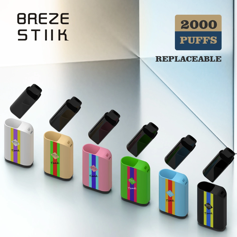 Wholesale E Cigarettes Disposable Vape Breze Stiik Tank 2000puffs with 18 Colors 650mAh 6ml Vape Vs Infinity Vape