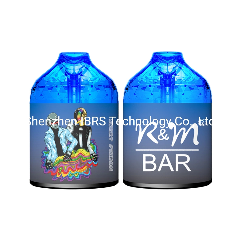 China Custom Logo 9000puffs Rechargeable RGB Light R and M Bar 16 Flavors 15ml E Liquid Disposable Vape Puff Bar Verison Box Vape