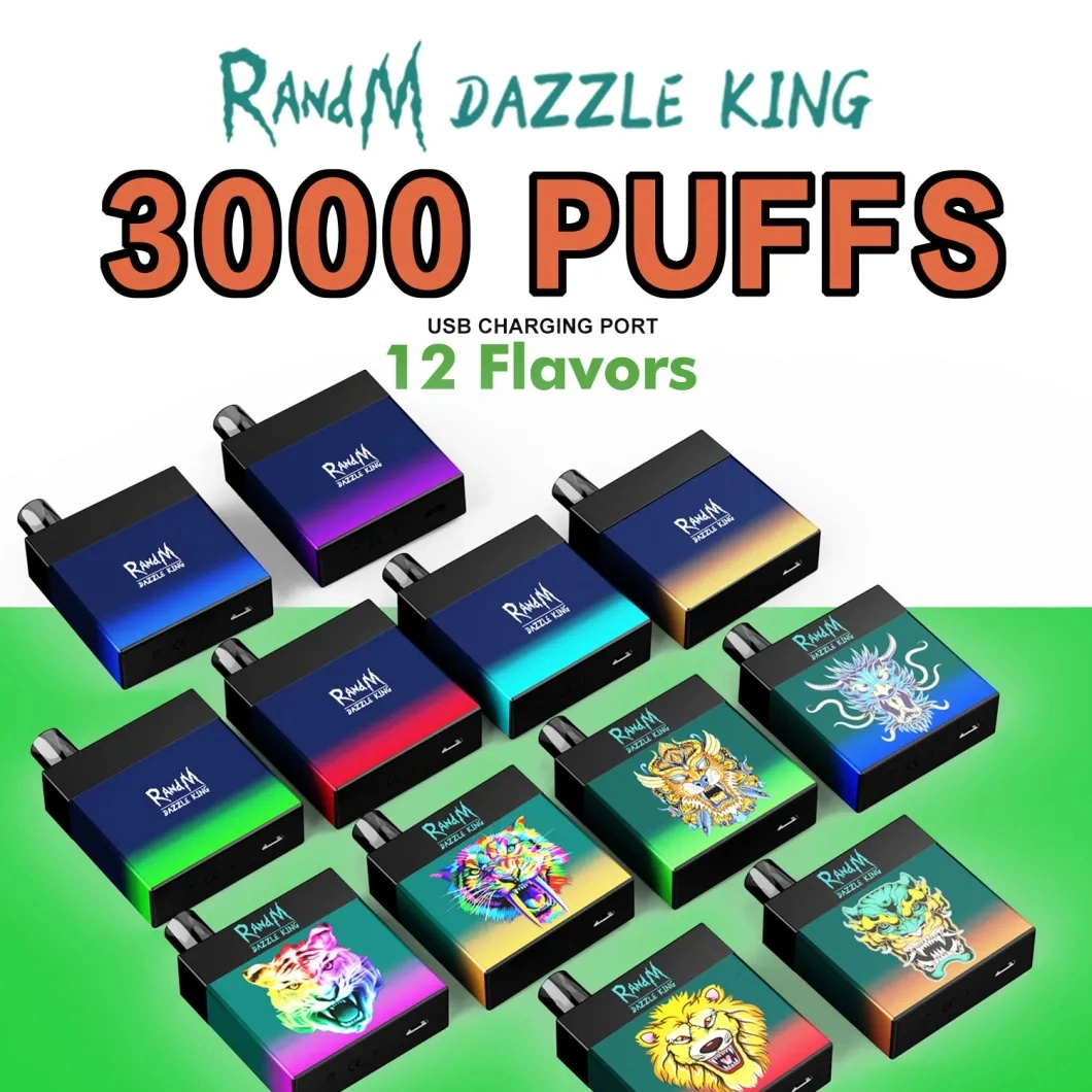 Dazzle King 3000puffs R and M Disposable E-Cigarette Vape